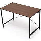 デスク PCデスク パソコンデスク 木製 角丸加工 幅110×奥行60cm ウォルナット