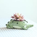 Liebeye 植木鉢 陶器 卓上 動物 装飾 多肉植物 フラワーポット 花器 多肉 インテリア 家飾り 飾り物 可愛い おしゃれ タイプ2