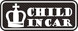 【3M　1080-CF12使用】CHILD IN CARマグネット　カーボンタイプ　(ホワイト)
