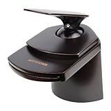 Dyconn Yosemite WF003-A19ORB 4-1/2-Inch Contemporary Modern Waterfall Bathroom Sink Faucet (Oil Rubb