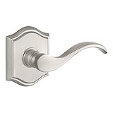 Baldwin FDCURTAR150 Reserve Full Dummy Lockset x Curve with Traditional Arch Rose, Satin Nickel Fini