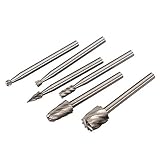 Generic 6Pcs High Speed Steel Wood Cutter Machinery Finishing Accessories