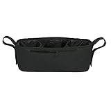 Zicac　ベビーカー収納ポッチ　収納ポケット　マザーズバッグ　仕切りデザイン　ジッパーポケット　オックスフォード　哺乳瓶収納　多機能　小物入れ　出掛けに便利