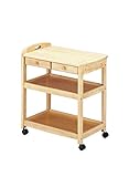 キッチン 収納ラック 収納ワゴン 木製 キッチンワゴン ナチュラル