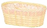 大橋新治商店 ハンドメイド 室内鉢カバー Bamboo Basket 鉢カバー D5Wサイズ ピンク 65-485