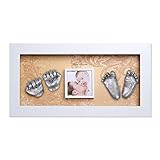 Moms Present 赤ちゃんの手と足ホワイトフレーム1（ホワイト2（Silver））で3DプリントDIYキットをキャスティング [並行輸入品]