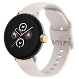 [Mugust] Google Pixel Watch 3 41mm/2/1対応 交換バンド グーグルピクセルウォッチ3 41mm/2/1 バンド TPU 柔軟性 簡単取付 銀色の金属コネクタ