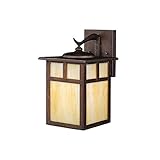 Kichler Lighting 9651CV Alameda 1-Light Incandescent Outdoor Wall Mount, Canyon View with Honey Opal