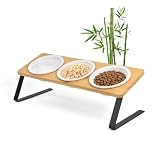 LINECY 猫 食器台 食器スタンド 斜め 餌入れ 皿 食器台のみ 餌台 ご飯台 ペット フードボウル 犬 多頭飼い 食べやすい C字型 お皿3個入