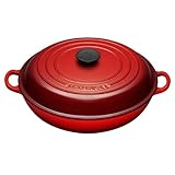 Le Creuset ルクルーゼ ビュッフェ・キャセロール 30cm 【日本未発売サイズ】 [並行輸入品] (ビュッフェ・キャセロール 30cm チェリーレッド)