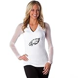 Philadelphia Eagles公式NFLレディース" Wildkat "ホワイトTop