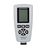 Seesii 電磁膜厚計 塗料 コーティング 厚さ計 鉄/非鉄金属素地 LCDディスプレイ