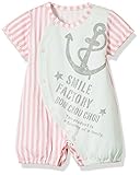 ニシキ P2507 Bon chouchou(ボンシュシュ) 半袖ストライプミニオール 70cm ピンク・P2507-70P