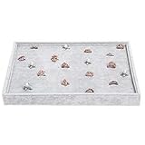 ジュエリーボックスディスプレイスタンドの装飾ネックレスリングボックスフラットストレージボックス