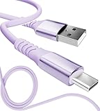 13カラー 4長さ PD急速 15W 60W 100W 100％シリコン 超高耐久 USB-A Type-C to Type-C【inklink Japan公式】充電ケーブル iPhone 充電コード USB-C 機器対応 急速充電 PC/パソコン/ノートパソコン/iPhone/iPad/Android (USB-A to Type-C 3A15W, ラベンダー, 1m)