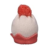 (ビグッド)Bigood オリジナル ベビーニット帽子 幼児帽子 ボンボン付き 暖かい ふわふわ 毛糸 防寒 ベージュ