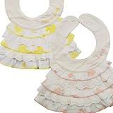 Moujonjon ムージョンジョン ドレス スタイ BIB よだれかけ 1枚-レモンイエロー