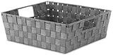 Whitmor Mfg. 6581-2711-GREY 13 in. X 15 in. X 5 in. Grey Woven Tote