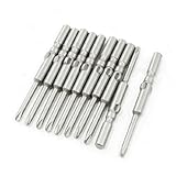 uxcell トライウィングビット　ドライバービット　磁気ダイヤビット　トライウイングドライバービット　グレー　5mmx60mmx3mm　10個セット