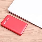 HDD外付けハードドライブ1tb / 500gb / 120gb、Usb 3.0ポータブルモバイルバックアップストレージ、PC、ラップトップ、デスクトップ、Macbook、Xbox One、Ps4、スマートテレビに適しています (1TB,Red)