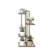 ZYN フラワーラック鍛鉄多層屋内植木鉢ヨーロピアンスタイルのリビングルームプラントスタンド (色 : ブラック, サイズ さいず : L40CM*W20CM*H116CM)