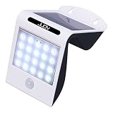 尚协プロフェッショナルモーションセンサーソーラー屋外照明ワイヤレス超明るい20 LED防水耐熱セキュリティランプオートオン/オフ夕暮れに夕暮れパティオデッキヤードガーデンドライブウェイのためのパワード