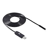 Endoscope,LESHP Mirco USB Endoscope Lens Mirror Waterproof Endoscope Borescope Snake Inspection Vide