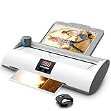 ラミネーター 4 in 1 ラミネートマシン 家庭用 オフィス用 学校用 9インチ 小型ホットコールドラミネーター 20パウチ ペーパートリ