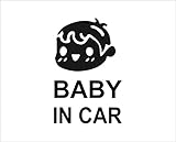 ノーブランド 黒 BABY IN CAR 男の子 Boy 子供 シール ステッカー デカール