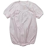 《年間定番》Babbun(バブーン)【日本製】天竺JQ無地コンビドレス 50cm ~ 60cm /ピンク NO.KK-31-2500