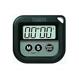 【お徳用 2 セット】 タニタ 丸洗いタイマー100分計 TD-376-BK ブラック×2セット