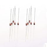 Merssavo 100Pcs 1N4148 IN4148 DO-35スイッチング信号Doide