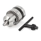 uxcell ドリルチャック　スチール製シルバートーン　1/2-20UNF 1.5-10mm容量