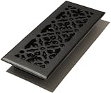 Decor Grates 2インチby 12-inchゴシックブラックアルミニウム床登録 2x12 Inch 1