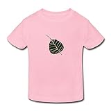 星 ２～６歳子供 半袖 男女兼用 葉 緑 仏教 お坊さん オリジナル ティー Tシャツ Pink 5-6 Toddler