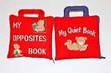 布絵本 MY  QUIET  BOOK マイクワイエットブックMY 0PPOSITES BOOK マイオポジィトブック 出産祝い お誕生日祝い 刺しゅう布絵本 スターターギフトセット 2点セット 知育