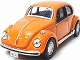 HONGWELL/Cararama【ホンウェル/カララマ】 1/43ダイキャストモデルミニカー フォルクスワーゲンビートル/オレンジ 410546