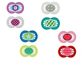 MAM 2 Pack Trends Silicone Pacifier, 6 Months, Colors May Vary by MAM [並行輸入品]