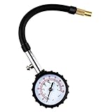 Tera® タイヤゲージ エアーゲージ 一目 チェック可能 ホース付