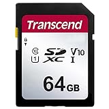 Transcend 64GB メモリーカード Nikon COOLPIX B500デジタルカメラ対応 - SDXC UHS-Iメモリーカード - クラス10 U1 100MB/秒 300シリーズ