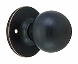 Design House 791616 Ball Dummy Door Knob, Reversible for Left or Right Handed Doors, Oil Rubbed Bron