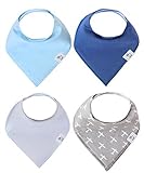 Baby Bandana Drool Bibs for Boys Oxford Set Unisex Absorbent Cotton Modern Baby Gift Set for Girls b