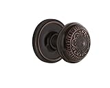 Nostalgic Warehouse Classic Rosette Privacy Egg & Dart Door Knob in Timeless Bronze [並行輸入品]