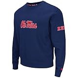 ColosseumメンズOle Miss Rebels NCAAゾーン2クルーネックスウェットシャツ レッド