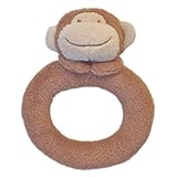 Angel Dear Dark Monkey Ring Rattle: by Angel Dear