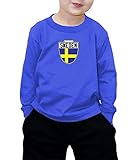 幼児用Little Boy Swedenスウェーデン – SoccerロングスリーブTシャツ