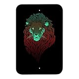 Lion in the DarkホームビジネスオフィスSign 6" x 9" SIGN.WOOD.9X6.Z000997_8