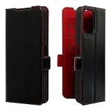 ラスタバナナ ケース カバー Redmi 12 5G XIG03 専用 手帳型 薄型 耐衝撃吸収 +COLOR BK×RD スマホケース 7763R12BSMBKR