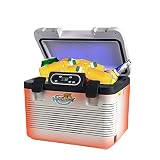 19L冷蔵庫 冷温庫 保温保冷庫 -10℃～65℃ ポータブル ミニ 小型 コンパクト 12V カー 24V トラック ミュート 母乳 キャンプ キャラバン ホワイト