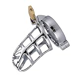 貞操帯 男性用 ステンレススチール製 コックケージ smプレイ調教拘束グッズプレイ 男性用拘束具 (50mm)